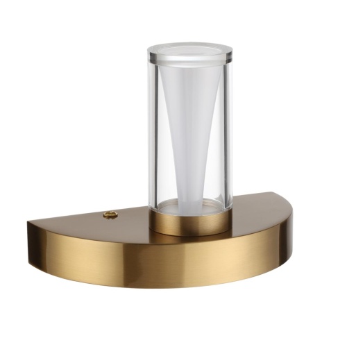 ODEON LIGHT 7144/5WL HIGHTECH ODL26 515 Настенный светильник античная бронза/акрилл/металл IP20 LED 5W 402Лм 3000K 180° 220V DEFANCE