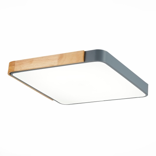 SLE201272-01 Светильник потолочный Серый, Светлое дерево/Белый LED 1*42W 3000K/4000K/6000K SLE201272-01 Светильник потолочный Серый, Светлое дерево/Белый LED 1*42W 3000K/4000K/6000K