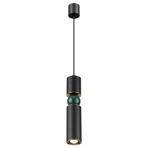 ODEON LIGHT 4075/5L L-VISION ODL19 397 черный/золото/зеленый Подвес GU10 1*5W SAKRA