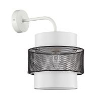 LUMION 8002/1W MODERNI LN25 000 белый, черный металл/металл, текстиль Бра Е27 60W 220V ANIMAISA