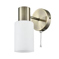 LUMION 8100/1W COMFI LN26 106 бронза/белый металл/стекло Бра Е14 1*40W 220V MAVE