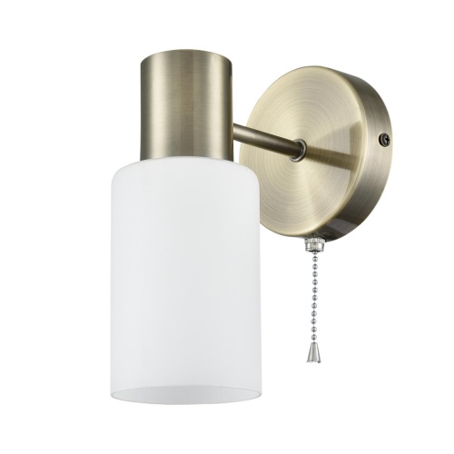 LUMION 8100/1W COMFI LN26 106 бронза/белый металл/стекло Бра Е14 1*40W 220V MAVE