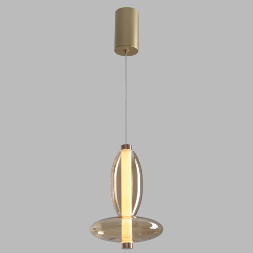 Светильник подвесной Crystal Lux QUASAR SP7W LED AMBER фото 6 Светильник подвесной Crystal Lux QUASAR SP7W LED AMBER фото 6