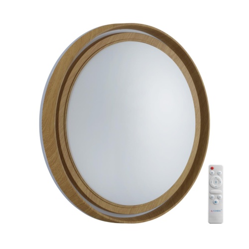 SONEX 7640/EL BASICA SN 169 Светильник пластик/кор. под дер LED 70Вт 3000-6000K D490 IP43 пульт ДУ RUX WOOD