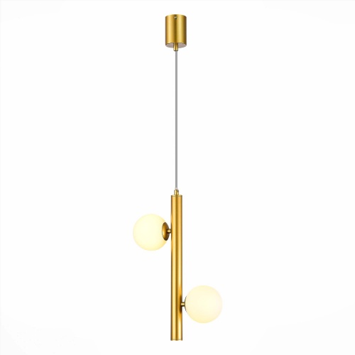 SL1185.203.02 Подвес ST-Luce Золотистый/Белый G9 2*5W SL1185.203.02 Подвес ST-Luce Золотистый/Белый G9 2*5W