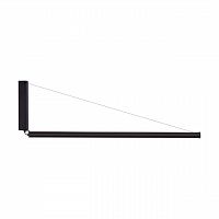 ODEON LIGHT 7023/52WL HIGHTECH ODL25 267 Настенный светильник поворотный на 180° вверх/вниз черный/акрил/металл IP20 LED 52W 3000K 220-240V DELTA