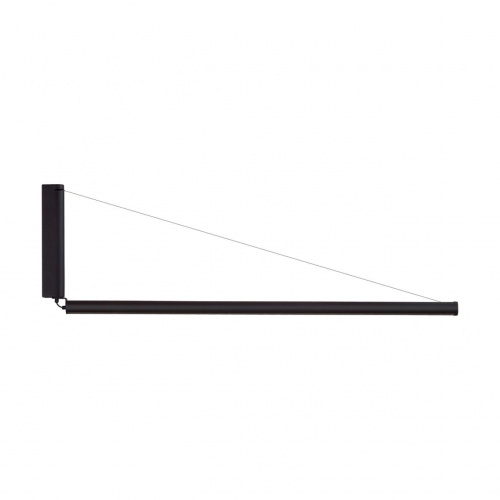 ODEON LIGHT 7023/52WL HIGHTECH ODL25 267 Настенный светильник поворотный на 180° вверх/вниз черный/акрил/металл IP20 LED 52W 3000K 220-240V DELTA