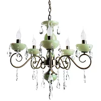 Подвесная люстра Arte Lamp ONYX GREEN A9592LM-5AB