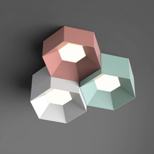 Потолочный светильник HEXAGON A H13 Light green фото 24 Потолочный светильник HEXAGON A H13 Light green фото 24