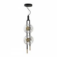 ODEON LIGHT EXCLUSIVE 5407/23L MODERN ODL_EX24 101 черный/золотой/металл/стекло Подвес LED 23W 3000K 1940Лм MAGNET