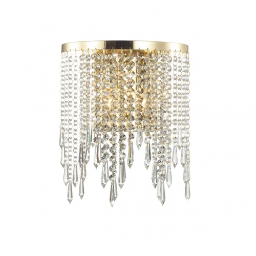 ODEON LIGHT 5028/2W MODERN ODL23 621 золотой/прозрачный металл/хрусталь Бра E14 2*40W CHOKKA