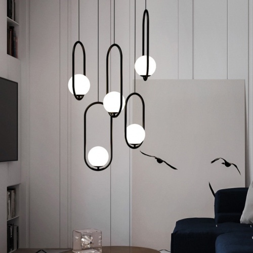 Подвесной светильник Matthew McCormick hoop 50 Black MILA Pendant фото 2