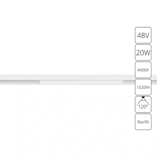 Магнитный трековый светильник Arte Lamp LINEA A4663PL-1WH Магнитный трековый светильник Arte Lamp LINEA A4663PL-1WH