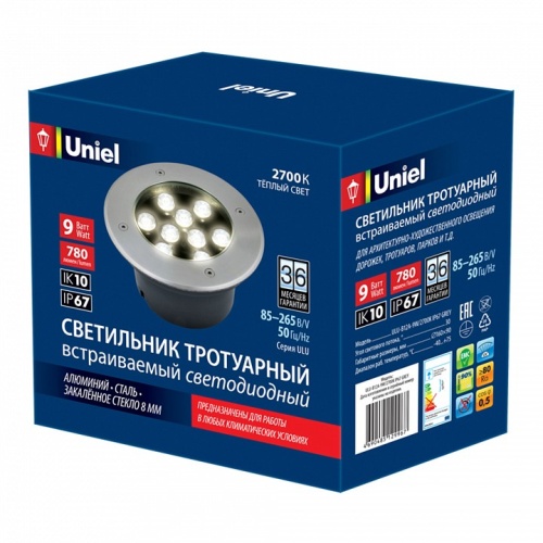 Встраиваемый в дорогу светильник Uniel Ulu-b12 UL-00006826 фото 2