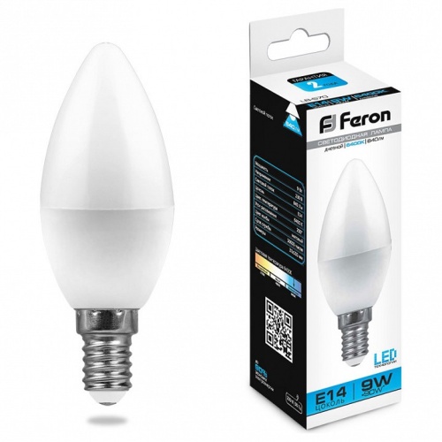 Лампа светодиодная Feron Saffit LB-570 E14 9Вт 6400K 25800 Лампа светодиодная Feron Saffit LB-570 E14 9Вт 6400K 25800