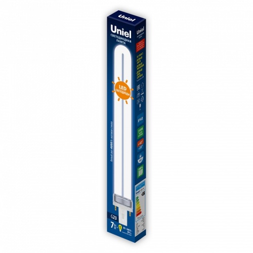 Лампа светодиодная Uniel LED-PL G23 7Вт 4000K UL-00005662 фото 2 Лампа светодиодная Uniel LED-PL G23 7Вт 4000K UL-00005662 фото 2