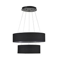 LUMION 8373/55L LEDIO LN26 257 черный, металл/текстиль/силикон Люстра подвесная LED 55W 3000/4000/6000K 220V SAVA
