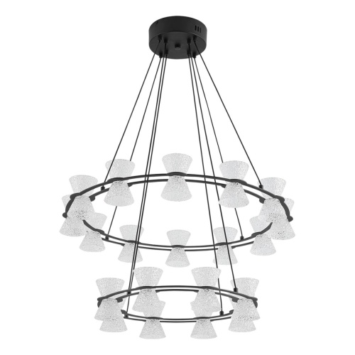 LUMION 8341/70L LEDIO LN26 227 черный/прозрачный металл/акрил Люстра подвесная LED 70W 3000K 220V VINORA