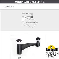 Консоль для паркового фонаря FUMAGALLI MIDIPILAR SYS 1L  000.000.A10.A0