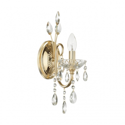 ODEON LIGHT 4977/1W HALL ODL23 627 золотой/хрусталь Бра E14 40W VERSIA