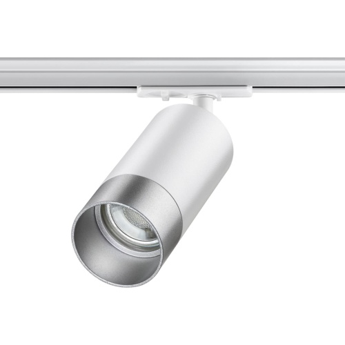 NOVOTECH 370862 PORT NT22 202 белый/серебро Светильник трековый однофазный двухжильный IP20 GU10 9W 220V SLIM