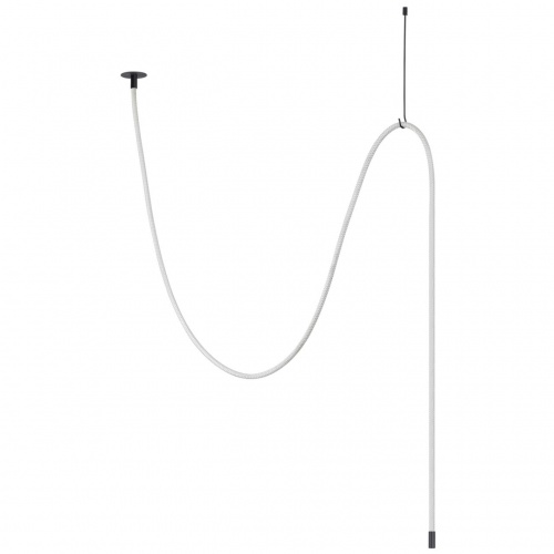 ODEON LIGHT 4391/40CL HIGHTECH ODL24 301 черный/металл/канат Потолочный св-к встраиваемый (2 крепления и крючок в комплекте) IP20 LED 40W 1580Лм 4000K CORDA