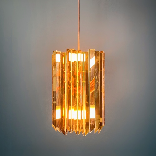 Подвесной светильник Tom Kirk Facet Pendant Gold фото 8