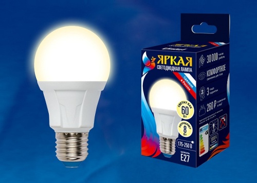Лампа светодиодная Uniel FR PLP01WH E27 8Вт 3000K UL-00001522 фото 2 Лампа светодиодная Uniel FR PLP01WH E27 8Вт 3000K UL-00001522 фото 2