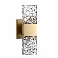 ODEON LIGHT 4364/5WL HIGHTECH ODL23 433 матовое золото/металл/стекло Настенный св-к IP20 LED 10W 612Лм 3000K RICCI