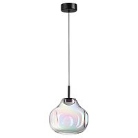 ODEON LIGHT 5097/4LB PENDANT ODL25 363 черный/бензиновый/металл/стекло Подвес LED 4W 4000K 388Лм VASO