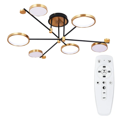 Потолочная люстра Arte Lamp HOLLY A1364PL-6PB Потолочная люстра Arte Lamp HOLLY A1364PL-6PB