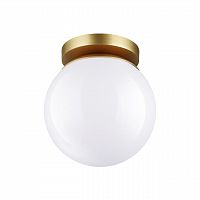ODEON LIGHT 4247/1C HIGHTECH ODL21 505 золотист/металл/белый/акрил Потолочный светильник IP44 E27 LED max 5W BOSCO
