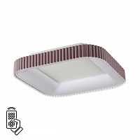 SONEX 7770/56L AVRA LED SN 578 Светильник металл/белый/мокко LED (56Вт+14Вт) 3000-6000K 500х500 IP43 пульт ДУ+подсветка SHARMEL