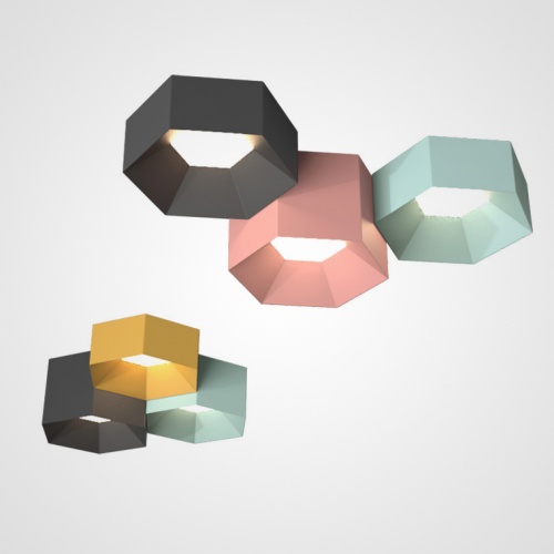 Потолочный светильник HEXAGON A H13 Light green Потолочный светильник HEXAGON A H13 Light green