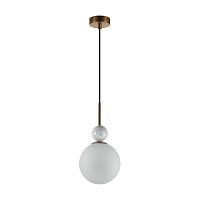 ODEON LIGHT 4359/1A MIDCENT ODL26 171 светильник бронзовый/белый/камень/металл IP20 E14 40W 220-240V LOLLA