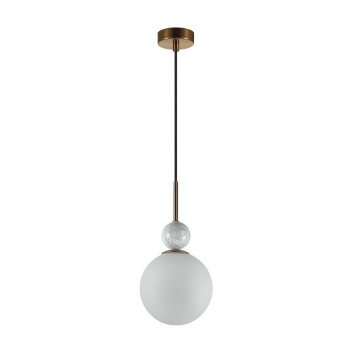 ODEON LIGHT 4359/1A MIDCENT ODL26 171 Подвесной светильник бронзовый/белый/камень/металл IP20 E14 40W 220-240V LOLLA