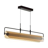ODEON LIGHT 5056/35L L-VISION ODL24 387 черный/янтарный/металл/стекло/акрил Люстра LED 35W 3000К LINER