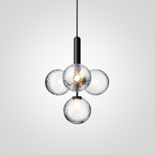 Подвесной светильник RAFFIN 4 Transparent Black Подвесной светильник RAFFIN 4 Transparent Black