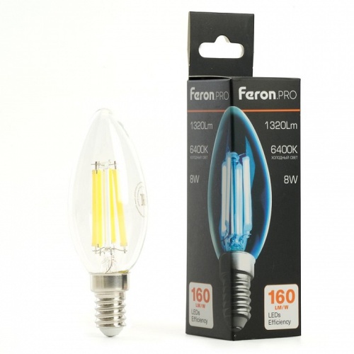 Лампа светодиодная Feron LB-1208 E14 8Вт 6400K 51249 фото 4