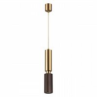 ODEON LIGHT 7062/1A MINIMA ODL25 217 Подвесной светильник темное дерево/металл IP20 GU10 LED 7W 220V CAUCHO