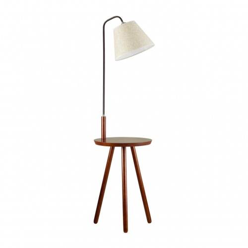 ODEON LIGHT 4666/1F HALL ODL20 541 темное дерево/рогожка Торшер E27 1*60W 220V KALDA