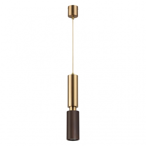 ODEON LIGHT 7062/1A MINIMA ODL25 217 Подвесной светильник темное дерево/металл IP20 GU10 LED 7W 220V CAUCHO