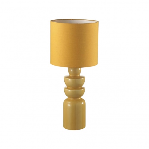 LUMION 8130/1T MODERNI LN26 479 желтый, керамика/текстиль Настольная лампа E27 1*60W 220V SEGI
