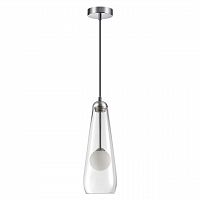 4954/1 PENDANT ODL22 339 хром/ белый/прозрачный/стекло Подвес G9 1*40W LOSTAR