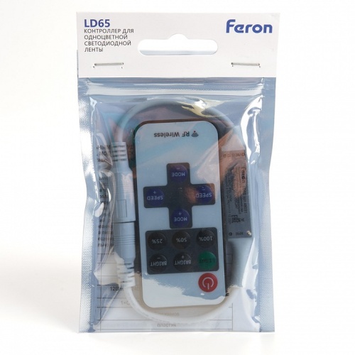 Контроллер-диммер с пультом ДУ Feron LD65 48031 фото 3 Контроллер-диммер с пультом ДУ Feron LD65 48031 фото 3