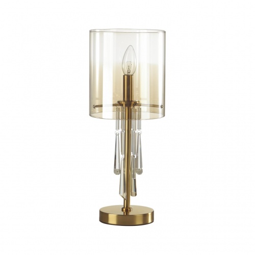 ODEON LIGHT EXCLUSIVE 4886/1T HALL ODL_EX23 153 бронзовый/янтарн./металл/стекло Настольная лампа E14 1*40W NICOLE