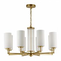 ODEON LIGHT 4990/8 HALL ODL23 637 матов. золотой/белый/стекло Люстра E27 8*40W KASALI