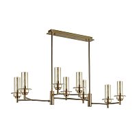 LUMION 6554/8C CLASSI LN25 000 бронза/коньячный/металл/стекло Люстра потолочная E14 8*40W 220V MADONNA