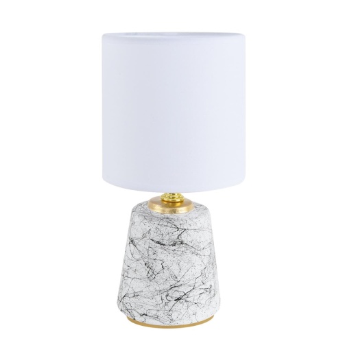 LUMION 8169/1T COUNTY LN26 503 белый/серый керамика/текстиль Настольная лампа E14 1*40W 220V GIATA