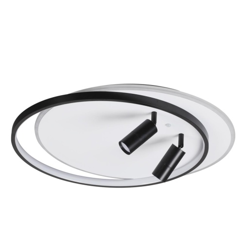 LUMION 5603/75CL LEDIO LN26 290 белый, черный Люстра потолочная LED диммир. с ДУ 87W 3000-6000К 220V NAOKO